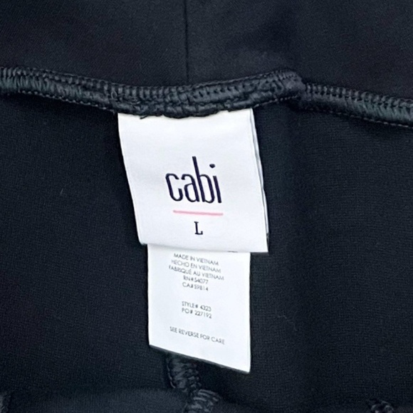 Cabi Tuxedo Side Stripe Zipper Pocket Leggings - Picture 5 of 6